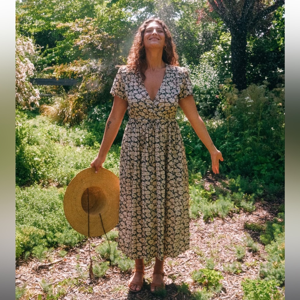 Christy Dawn “Dawn” dress in night chamomile size XS